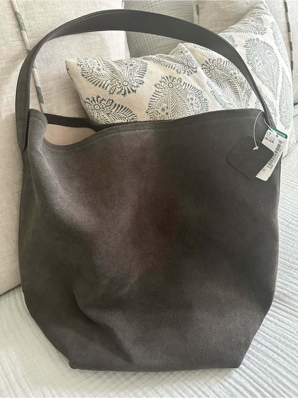 Simons Dark Brown Suede Shoulder